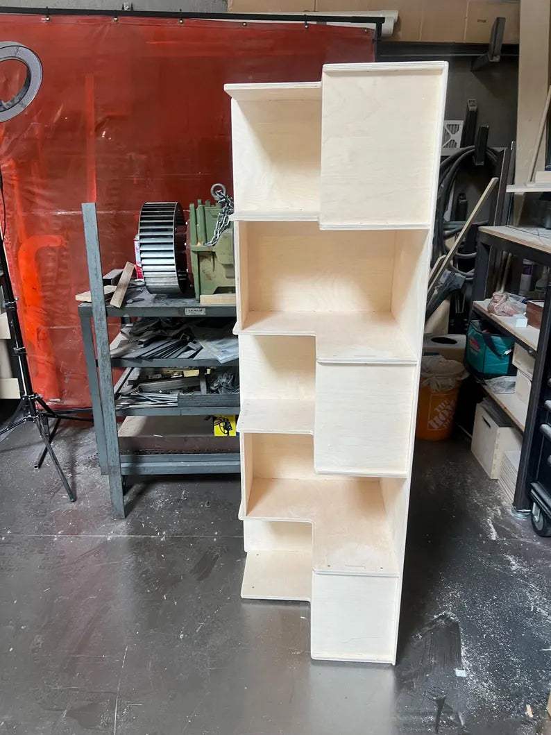 Corner Shelf | Baltic Birch Plywood | Kids Playroom Storage