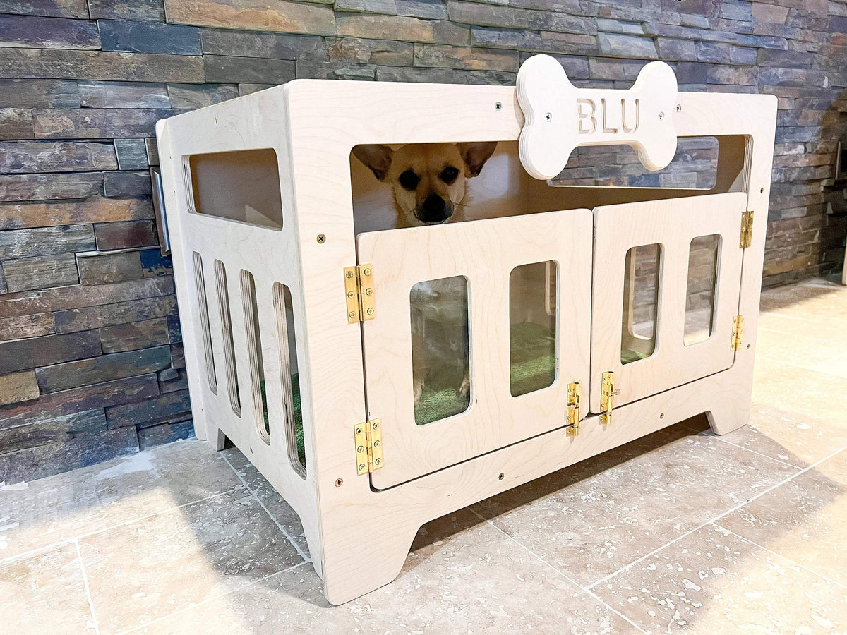 Modern Dog House | Acrylic Front Window