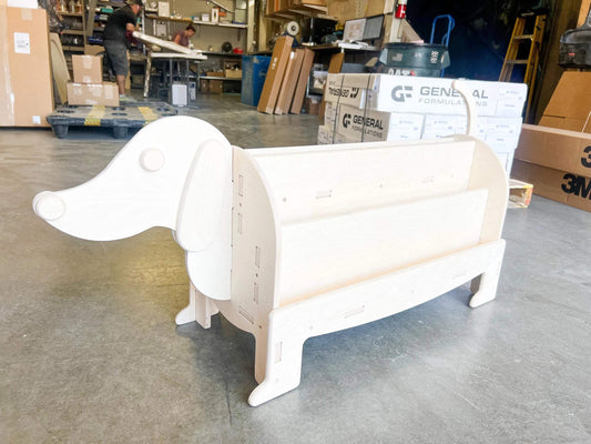Double Sided Dog Bookshelf | Baltic Birch | Half Inch Thick | DIY Slot Assembly