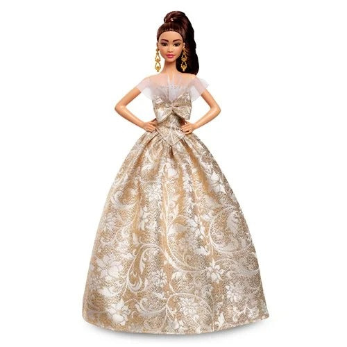 Barbie Holiday Doll 2025 Sparkling Silver Gold Gown
