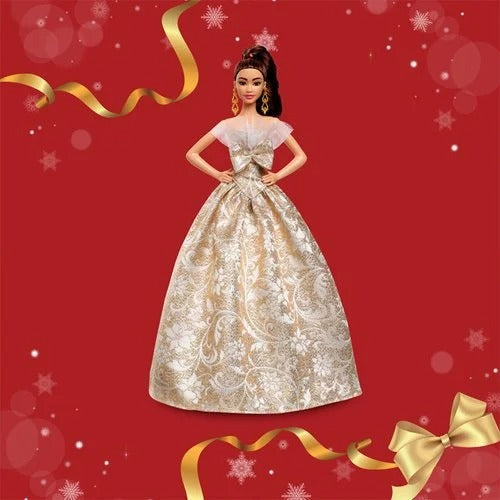 Barbie Holiday Doll 2025 Sparkling Silver Gold Gown