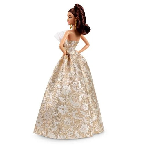 Barbie Holiday Doll 2025 Sparkling Silver Gold Gown