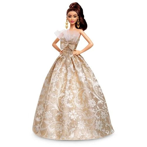 Barbie Holiday Doll 2025 Sparkling Silver Gold Gown