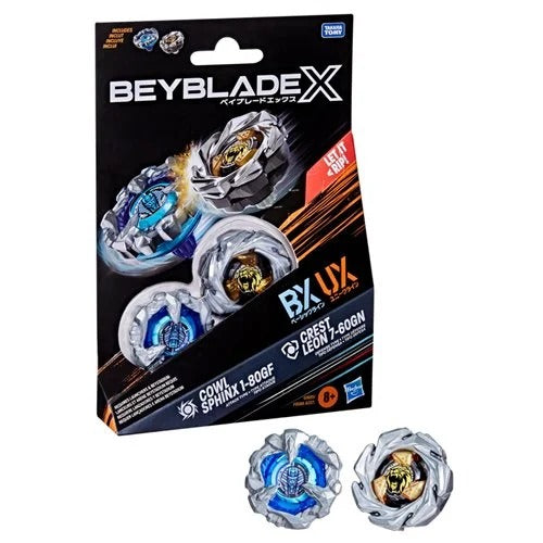 Beyblade X Dual Pack Set With Interchangeable Tops