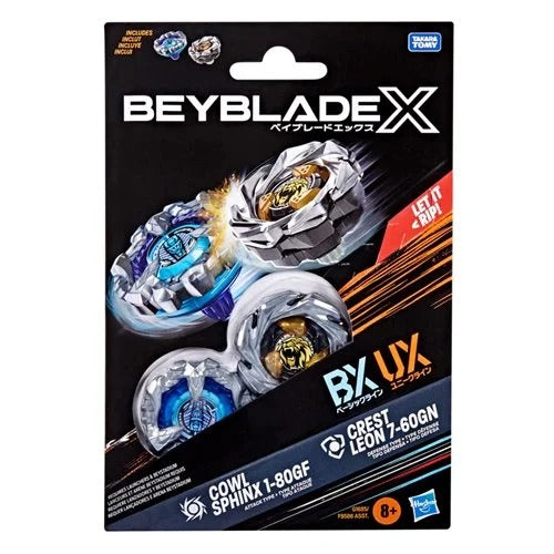 Beyblade X Dual Pack Set With Interchangeable Tops