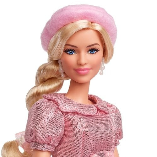 Barbie Movie Doll Pink Beret Outfit Collectible Figure