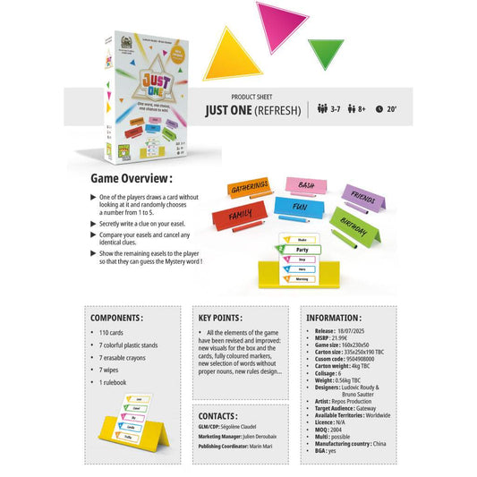 Just One (Refresh) | Cooperative Party Game