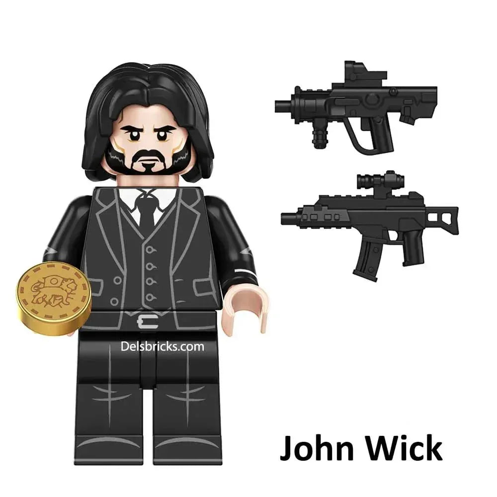 John Wick Lego Minifigures Custom Toys 1 - ToylandEU