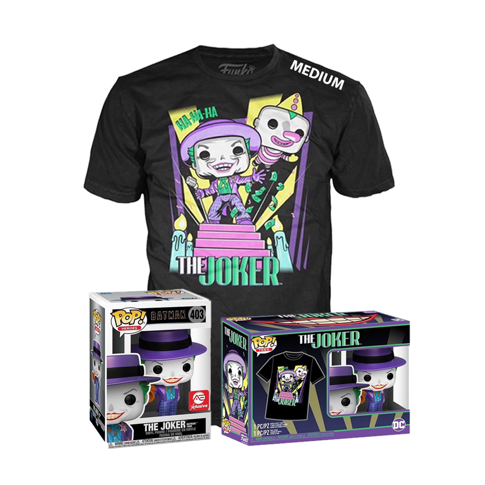 Exclusives | Joker Megaphone Metallic Pop Vinyl | Alliance Exclusive | Size M