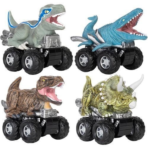 Jurassic World Zoom Riders Push-Back Speed Cars Dino Fun