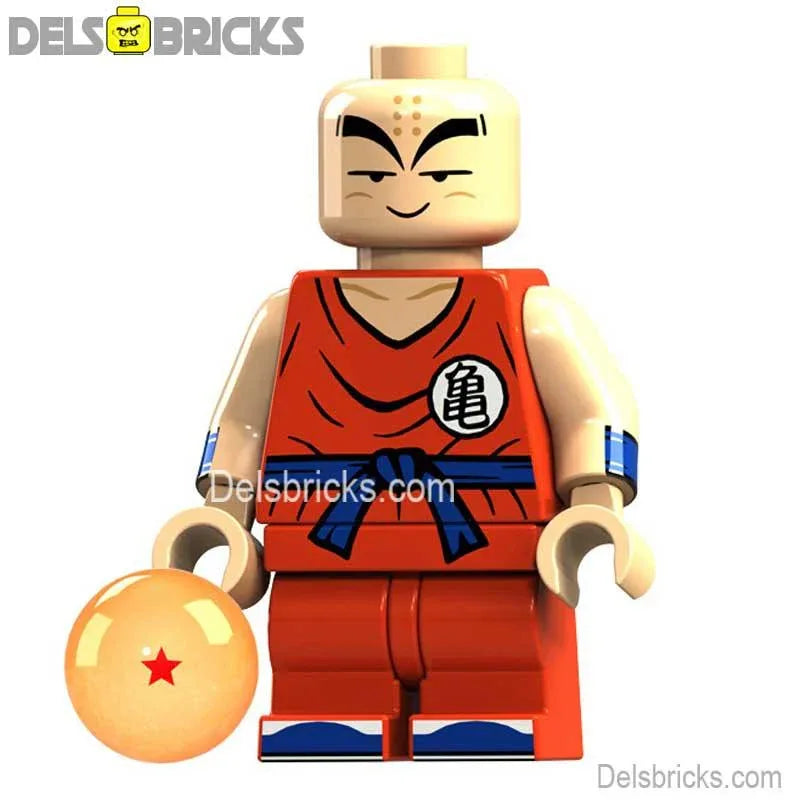 Krillin Dragon Ball Z Super Lego Minifigures Custom Anime Toys 2 - ToylandEU