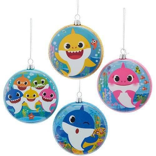 Baby Shark Ornament Set For Christmas Tree Decor Colorful