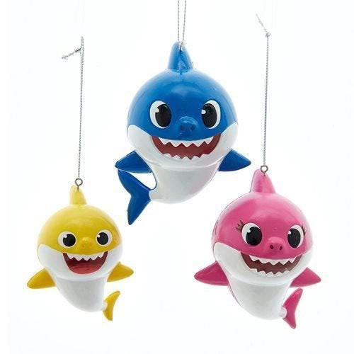 Baby Shark Ornament Set For Christmas Tree Decor Colorful