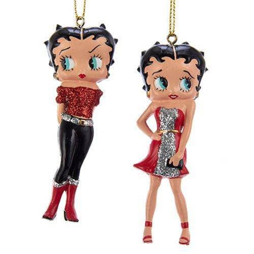 Betty Boop Ornaments Set Of 2 For Holiday Decor Collection