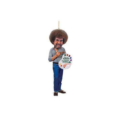 Bob Ross Ornament Resin Figure With Happy Accidents Message