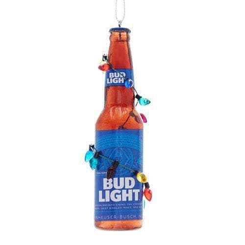 Budweiser Ornament Festive Red Bow Holiday Display