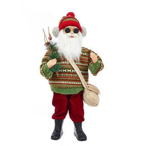 Cool Yule Santa Statue 18 Inch With Sunglasses And Earmuffs
