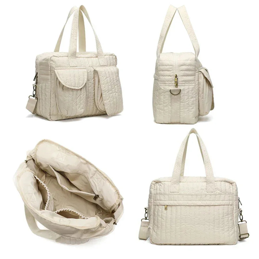 large Capacity Lightweight Multi Compartment Design Baby Diaper Bag Suitable for Storing Bottles Diapers and Clothing Mommy Bag - ToylandEU