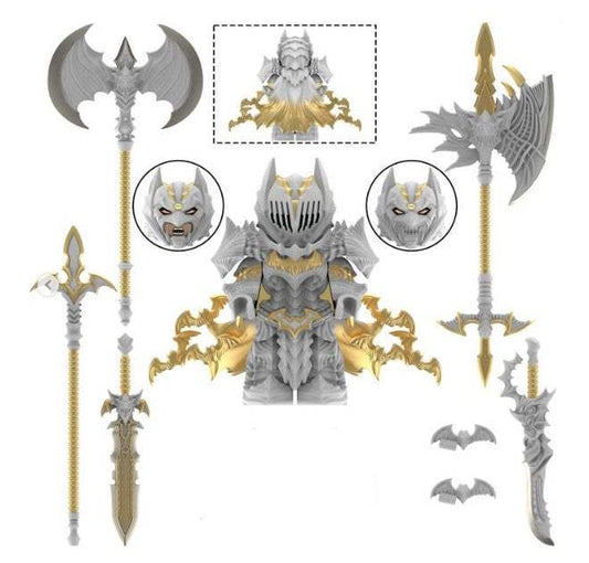 Batman Berserk Anime | White Armored Demon Slayer Style | Custom Minifigure
