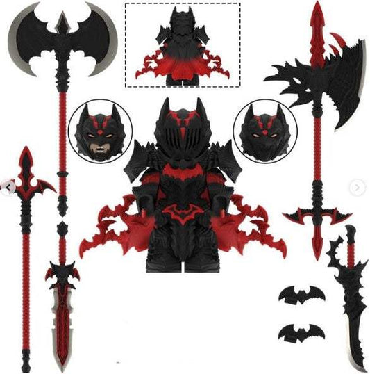 Batman Berserk Anime | Dark Armored Demon Slayer Style | Custom Minifigure | Version 2