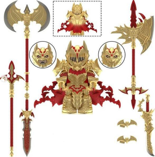 Batman Berserk Anime | Gold Armored Demon Slayer Style | Custom Minifigure
