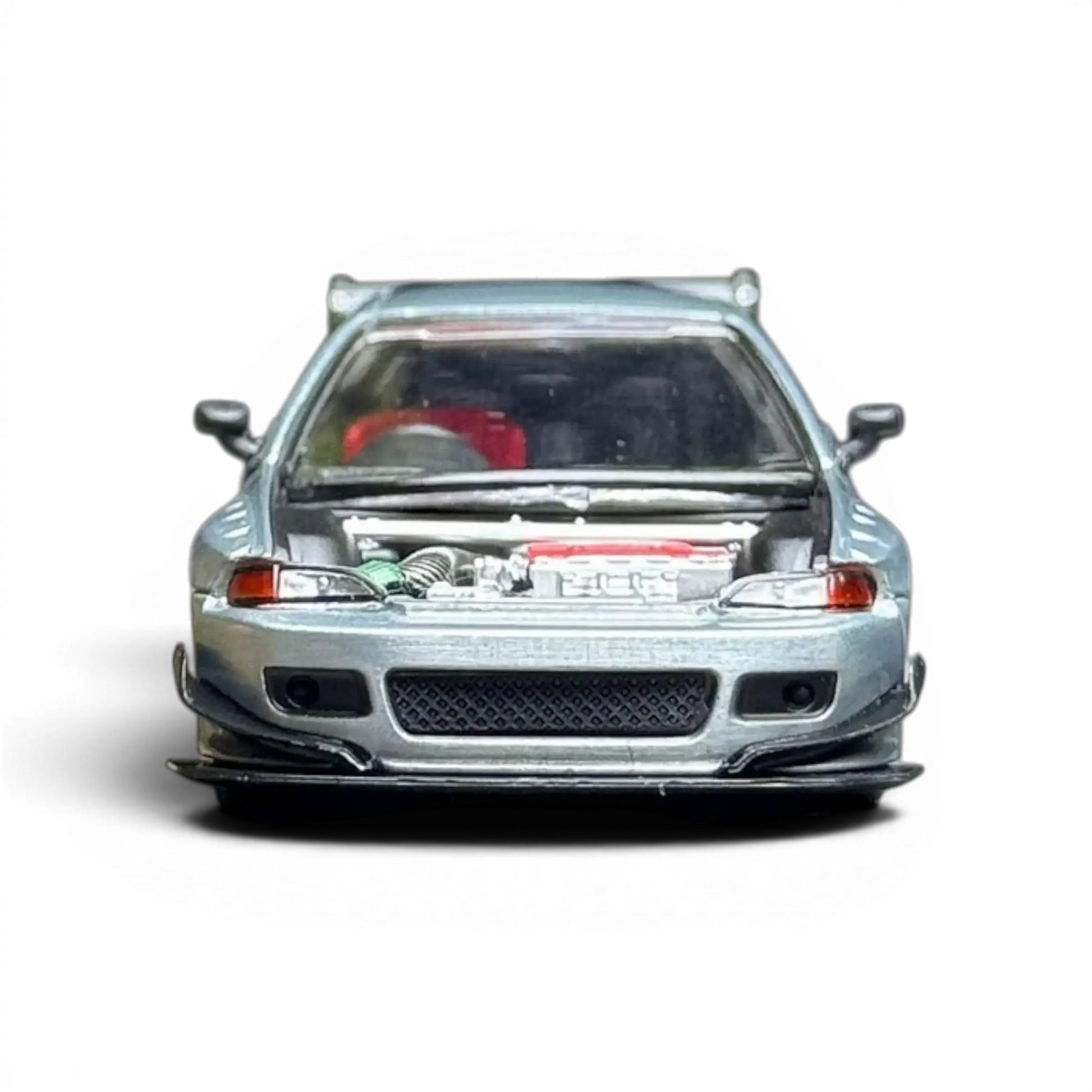 Pop Race Honda Civic EG6 Raw Metal 1:64 - Lot57Supplies Diecast Shop