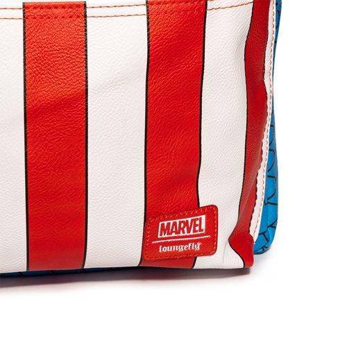 Captain America Cosplay Backpack With Enamel Pin Set Exclusive