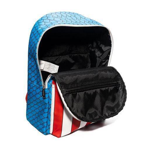 Captain America Cosplay Backpack With Enamel Pin Set Exclusive