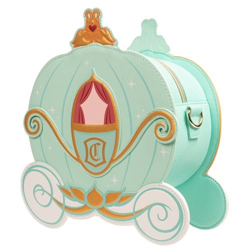 Cinderella Reversible Pumpkin Carriage Crossbody Bag Loungefly Exclusive