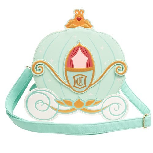 Cinderella Reversible Pumpkin Carriage Crossbody Bag Loungefly Exclusive
