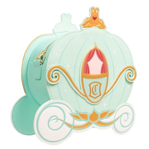 Cinderella Reversible Pumpkin Carriage Crossbody Bag Loungefly Exclusive