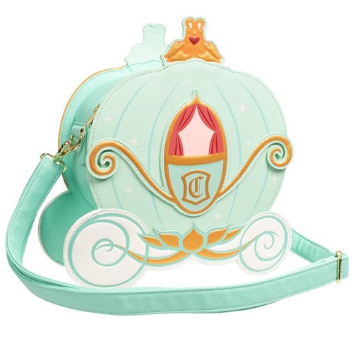 Cinderella Reversible Pumpkin Carriage Crossbody Bag Loungefly Exclusive