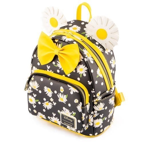 Loungefly Minnie Mouse Daisies Mini Backpack With Adjustable Straps