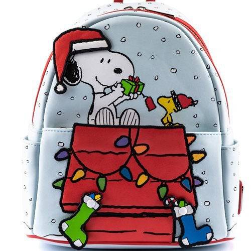Loungefly Peanuts Gift Giving Snoopy Woodstock Mini Backpack