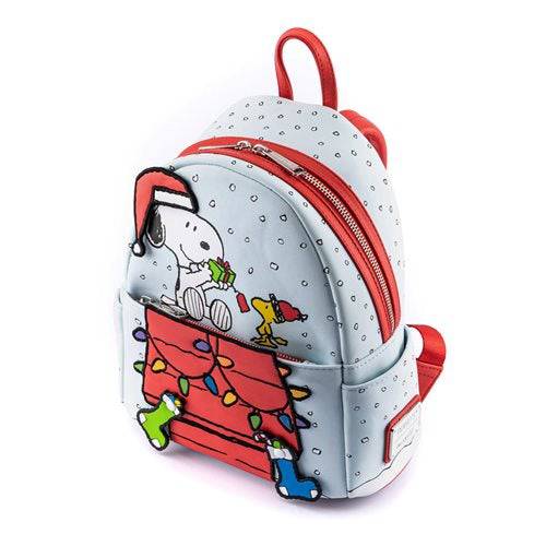 Loungefly Peanuts Gift Giving Snoopy Woodstock Mini Backpack