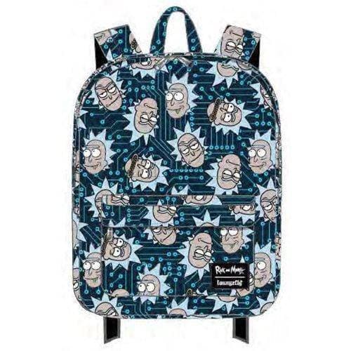 Rick And Morty Computer Chip Print Graphic Nylon Backpack