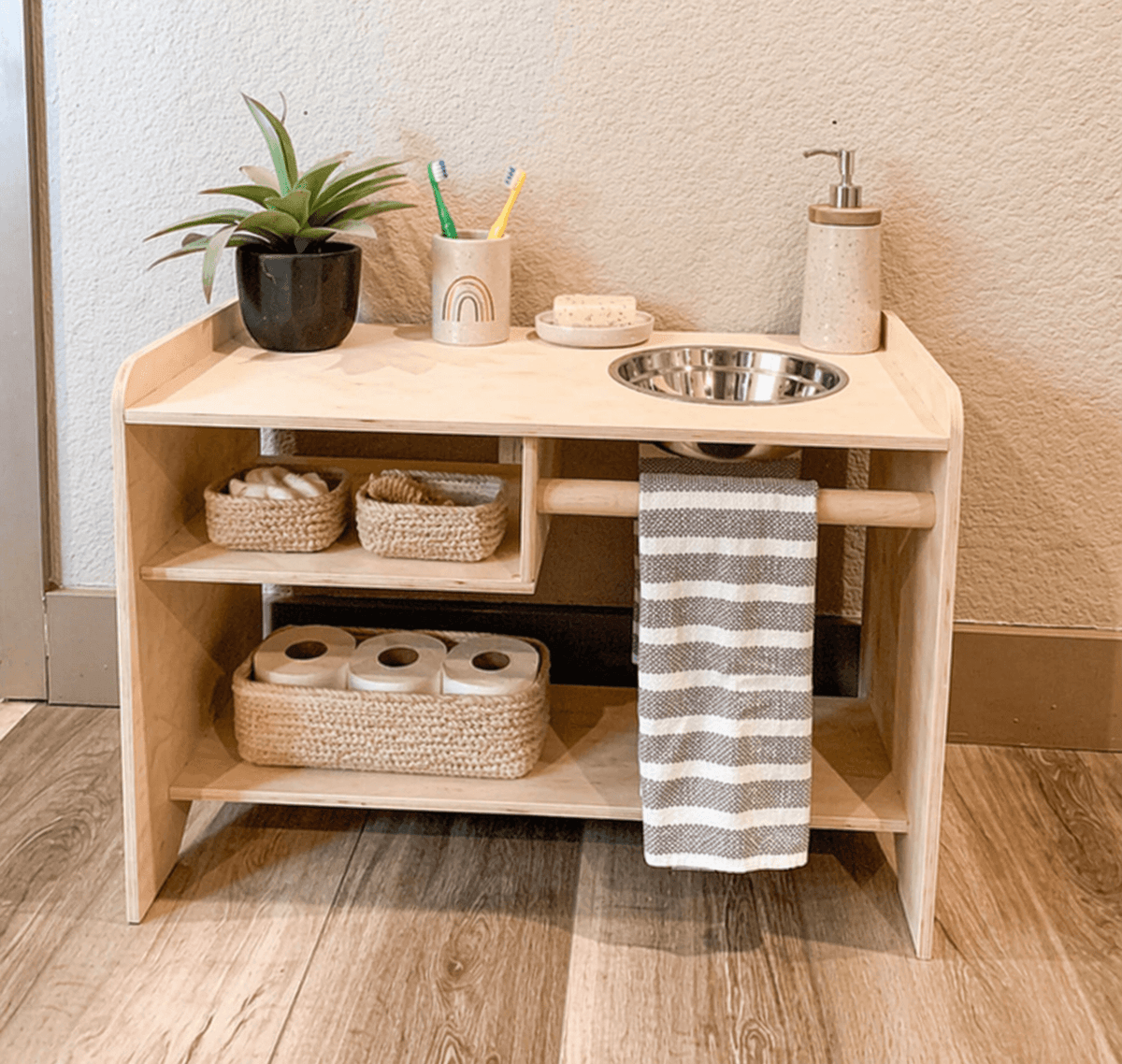 Toddler Wash Station | Baltic Birch Plywood | Pre Sanded Finish