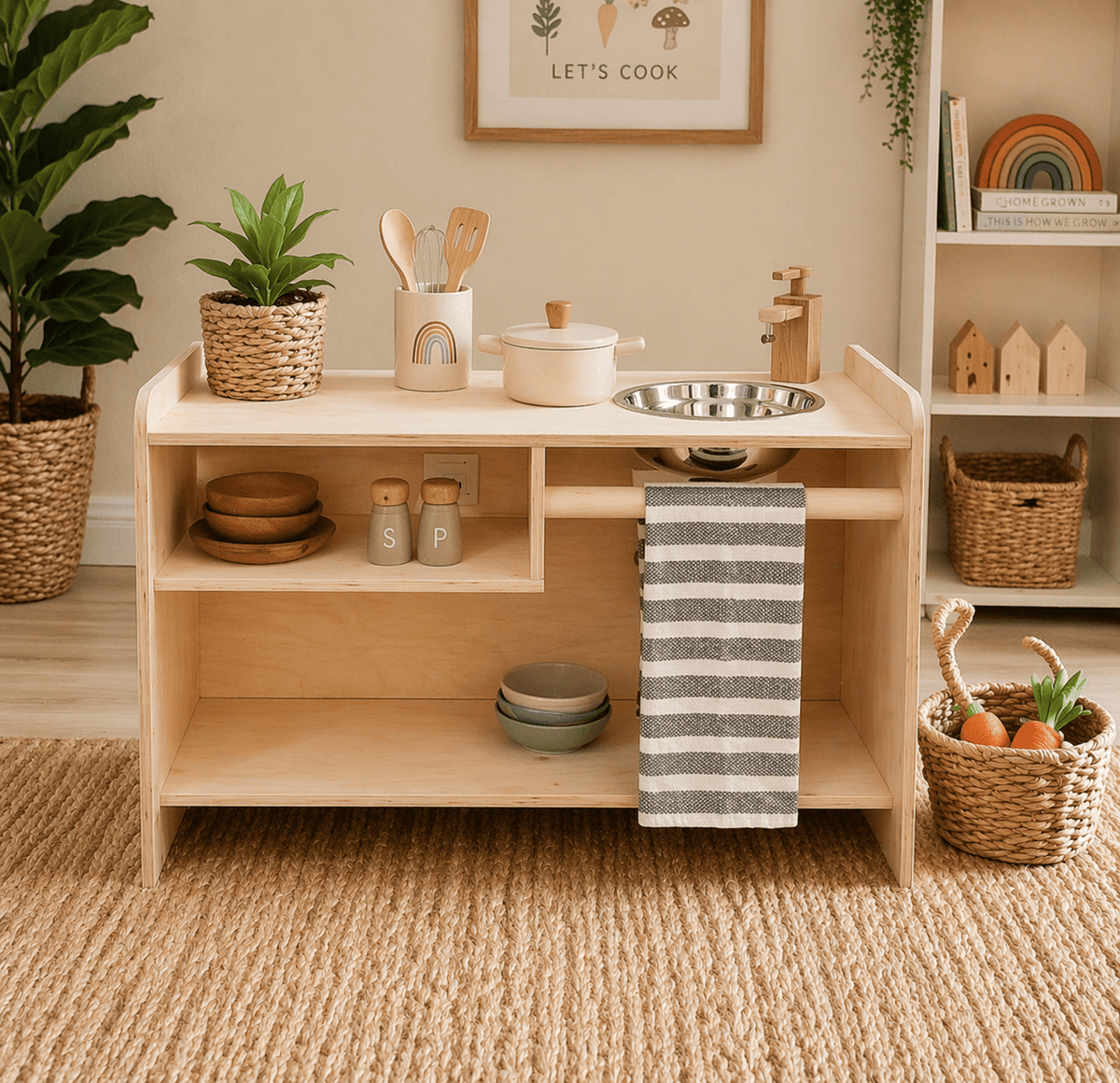 Toddler Wash Station | Baltic Birch Plywood | Pre Sanded Finish