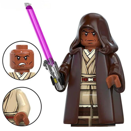 Mace Windu Star Wars Lego Minifigures Custom Toys 4 - Minifigure Toys