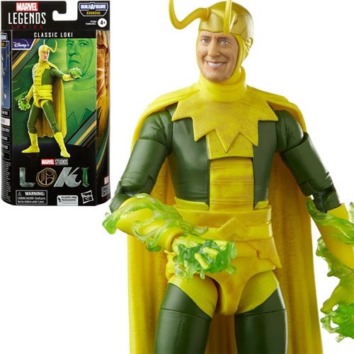 Classic Loki Marvel Legends Six Inch Action Figure Collectible