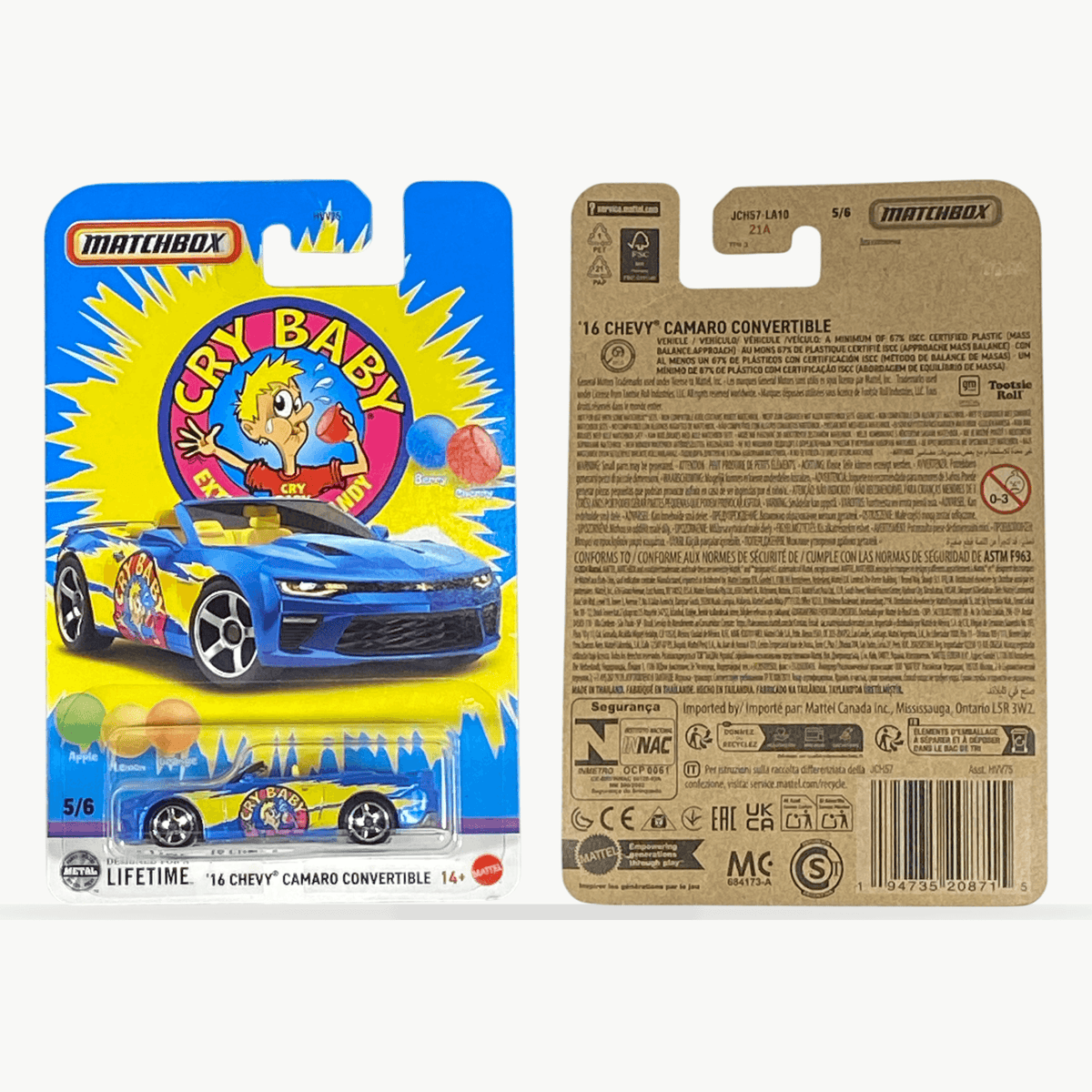 Matchbox '16 Chevy Camaro Convertible | Die-Cast Toy Car