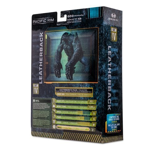 Pacific Rim Kaiju Figures 4 Inch Scale With Comic Book