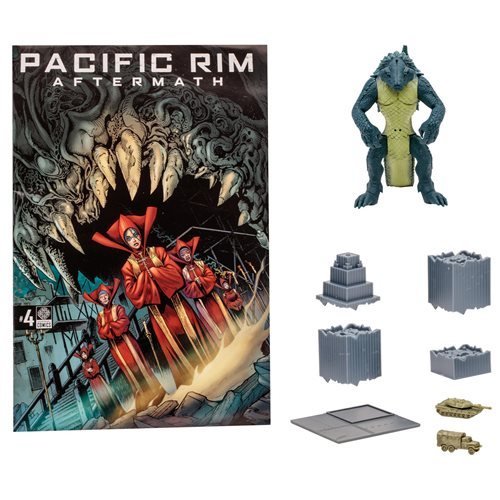 Pacific Rim Kaiju Figures 4 Inch Scale With Comic Book