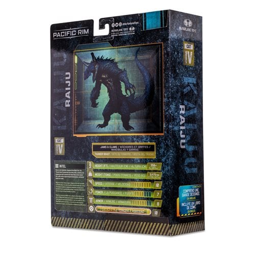 Pacific Rim Kaiju Figures 4 Inch Scale With Comic Book