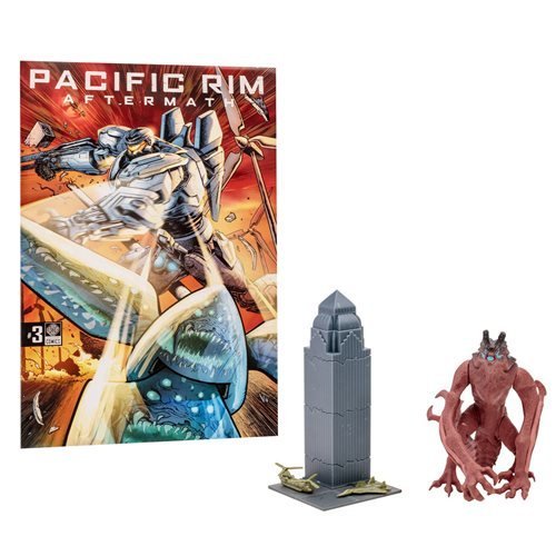 Pacific Rim Kaiju Figures 4 Inch Scale With Comic Book