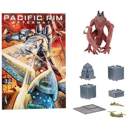 Pacific Rim Kaiju Figures 4 Inch Scale With Comic Book