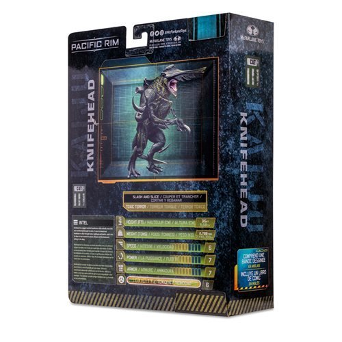 Pacific Rim Kaiju Figures 4 Inch Scale With Comic Book