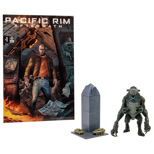 Pacific Rim Kaiju Figures 4 Inch Scale With Comic Book