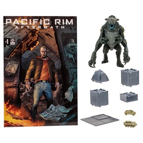 Pacific Rim Kaiju Figures 4 Inch Scale With Comic Book