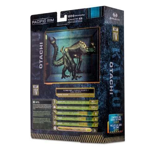 Pacific Rim Kaiju Figures 4 Inch Scale With Comic Book